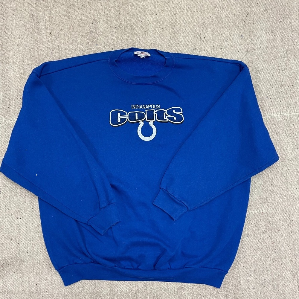 vintage Indianapolis colts sweatshirt mens 3xl‎ blue 90s Nfl